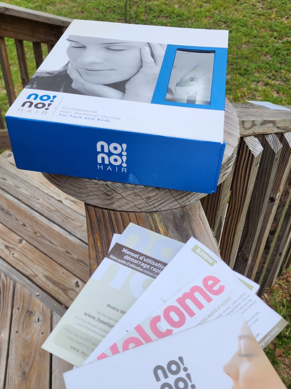 no!no! HAIR Professional Hair Removal Device - White & Blue Box